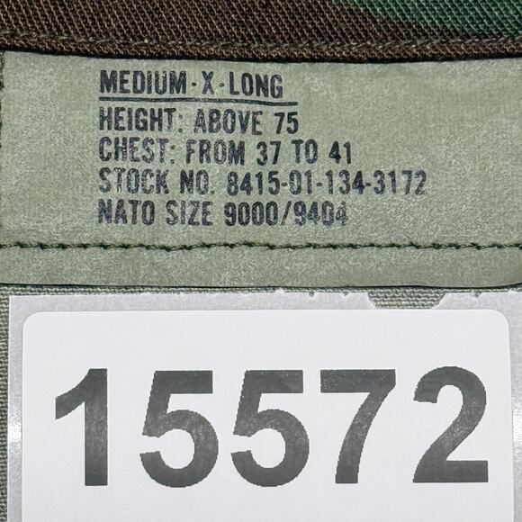 US Military Jacket Mens Medium X-Long Woodland Camo Combat Field NWT - Picture 9 of 9